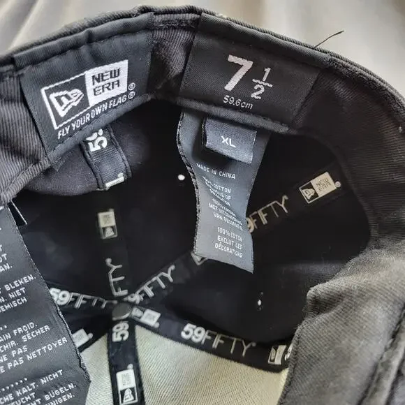 HARLEY DAVIDSON Hat Cap New Era Fitted Brown Distressed Skull Embroidered Fair - Picture 11 of 13